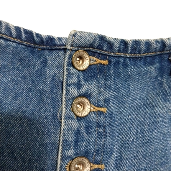 No Excuses Sexy Jeanswear Short Button Fly Jean Shorts Sz 13/14 - Picture 2 of 6
